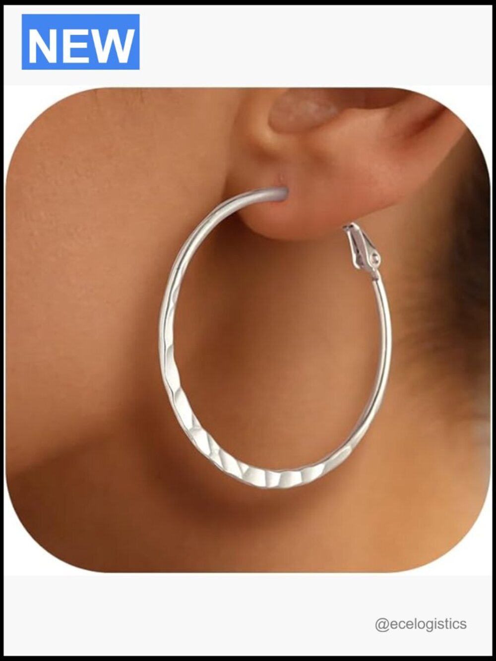 Stainless Steel Hoop Earrings Hypoallergenic Fashion Jewelry 30/40/60/80mm